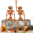 thumbnail image 4 of AKEGAMN Small Halloween Skeleton Statues Perfect For Scary Decorations And DIY Outdoor House House Props These skeletons are from and long-lasting plastic material.Create a spine- atmosphere with Sk, 4 of 6