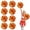Red+Gold, variant on 10 Pcs Cheerleading Pom Poms- Cheerleader Pompoms With Finger Holes-Fit For Team Spirit Sports Dance Cheering.