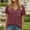 *Wine, variant on ClodeEU Women's V Neck Short Sleeve ， Casual Trendy T Shirts ，Cute Loose Fit Tees Beige,Womens Plus XL