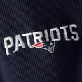thumbnail image 4 of Men's Dunbrooke Navy New England Patriots Logo Maverick Thermal Henley Long Sleeve T-Shirt, 4 of 4