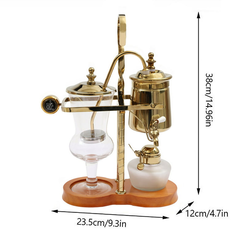 Siphon Coffee Maker, Luxury Royal Family Balance Syphon Coffee Maker Siphon  Brewer Elegant Design Retro-Style Coffee Maker Japanese Style Vacuum Glass