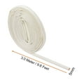 thumbnail image 2 of Uxcell 9.8Ft-5mm High TEMP Silicone Fiberglass Sleeve Insulation Cable Protectors White, 2 of 5