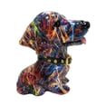 thumbnail image 2 of Estatua de perro, pieza central, escultura creativa de animal para gabinete, dormitorio, oficina. Vistoso, 2 of 9