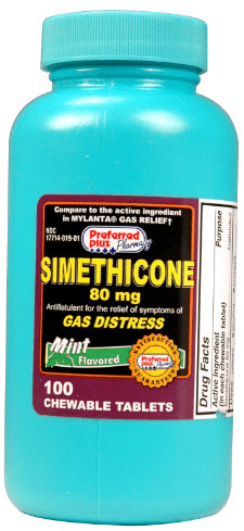 how to take simethicone tablets