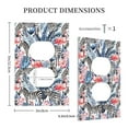 thumbnail image 3 of Fotbe Flamingo And Zebra Print Duplex Receptacle Wall Plate, 1-Gang 5.0" x3.0" Wall Outlet Covers, Dual Outlet Faceplates Covers, Color-matched Screws Included-Style S, 3 of 6