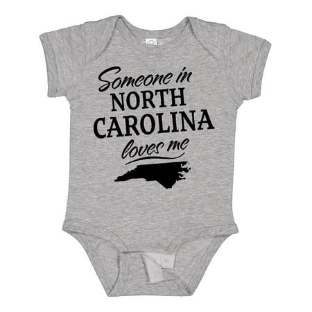 

Inktastic Someone in North Carolina Loves Me Gift Baby Boy or Baby Girl Bodysuit