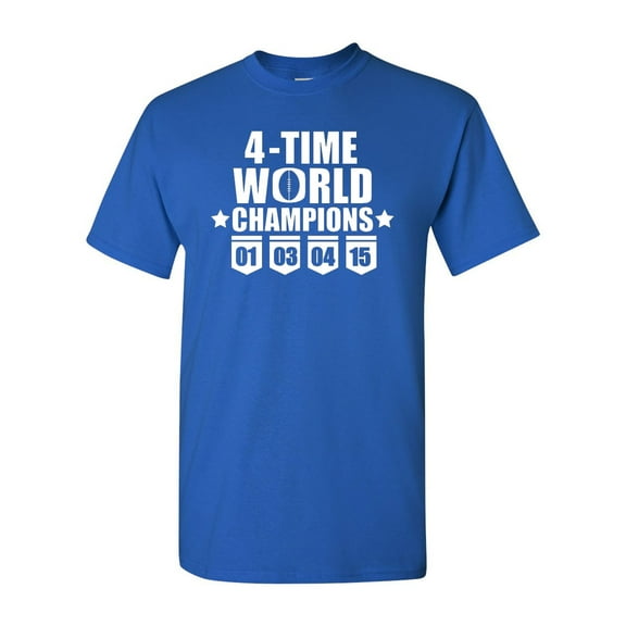 4-Time World Champions New England Adult T-Shirt Tee