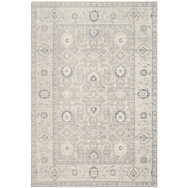 Safavieh PTN322F-6 Patina Collection Taupe/Ivory Cotton Area Rug, 6-Feet 7-Inch by 9-Feet