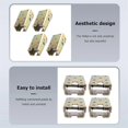 thumbnail image 3 of 4Pcs Legs Bed Support Brackets Foldable Furniture Leg Feet Lock 2.4 inch Height with Springs, 3 of 5