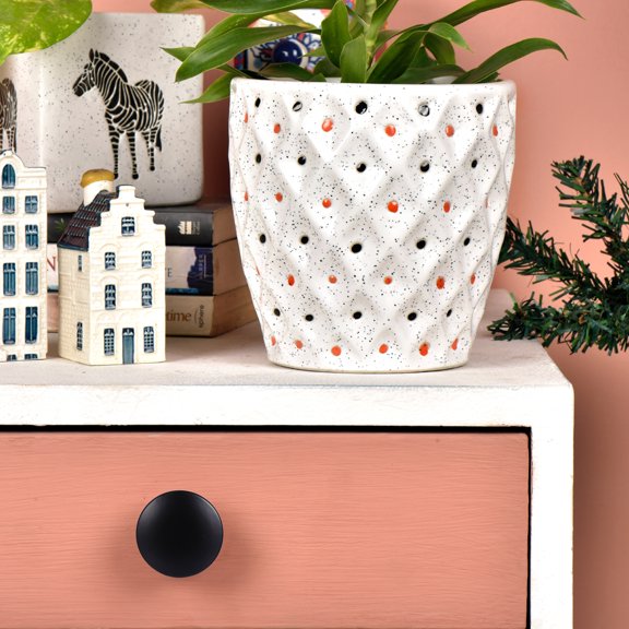 STRANDCHIC Furniture Drawer Pulls Replacement Black Iron 12Pcs 1.14In