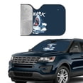 thumbnail image 3 of Kdxio Shark Print Front Windshield Sun Shade,Folding Auto Sunshade for Car Truck SUV-Medium, 3 of 7
