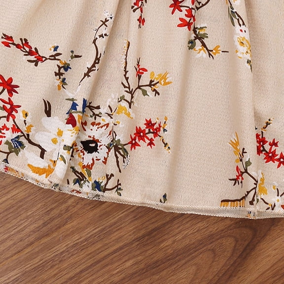 Vedolay Little Girl Dress Toddler Flower Girl Dress Summer Sleeveless Polyester Tutu Dresses,Red 6-7 Years