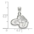 thumbnail image 2 of 925 Sterling Silver Rh-plated LogoArt Gonzaga University Small Pendant; for Adults and Teens; for Women and Men, 2 of 2