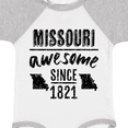 thumbnail image 4 of Inktastic Missouri Awesome Since 1821 Boys or Girls Baby Bodysuit, 4 of 5