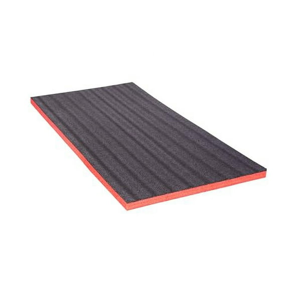 ECONO FOAM â„¢ Black/Red 24" x 48" Layered Foam for Kaizen Projects (30mm - 1-1/8",Black/Red)
