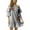 Black / White, variant on Cocoom Bell Sleeve Dress with Floral Embroidery 401579-BLU-XL (1X, Blue / White)