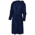 thumbnail image 2 of Women Bathrobe Dressing Gown Hooded Towling Bath Robe Nightwear, 2 of 4