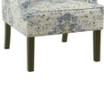 thumbnail image 3 of HomePop Classic Swoop Arm Accent Chair - Blue and Off-White Medallion Pattern, 3 of 5