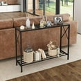thumbnail image 4 of ZXNYH Console Table, entryway Table, Narrow Sofa Table with Shelves, Entrance Table for Hallway, Entryway, Living Room, Foyer, Corridor, Office, Black & White, 4 of 7