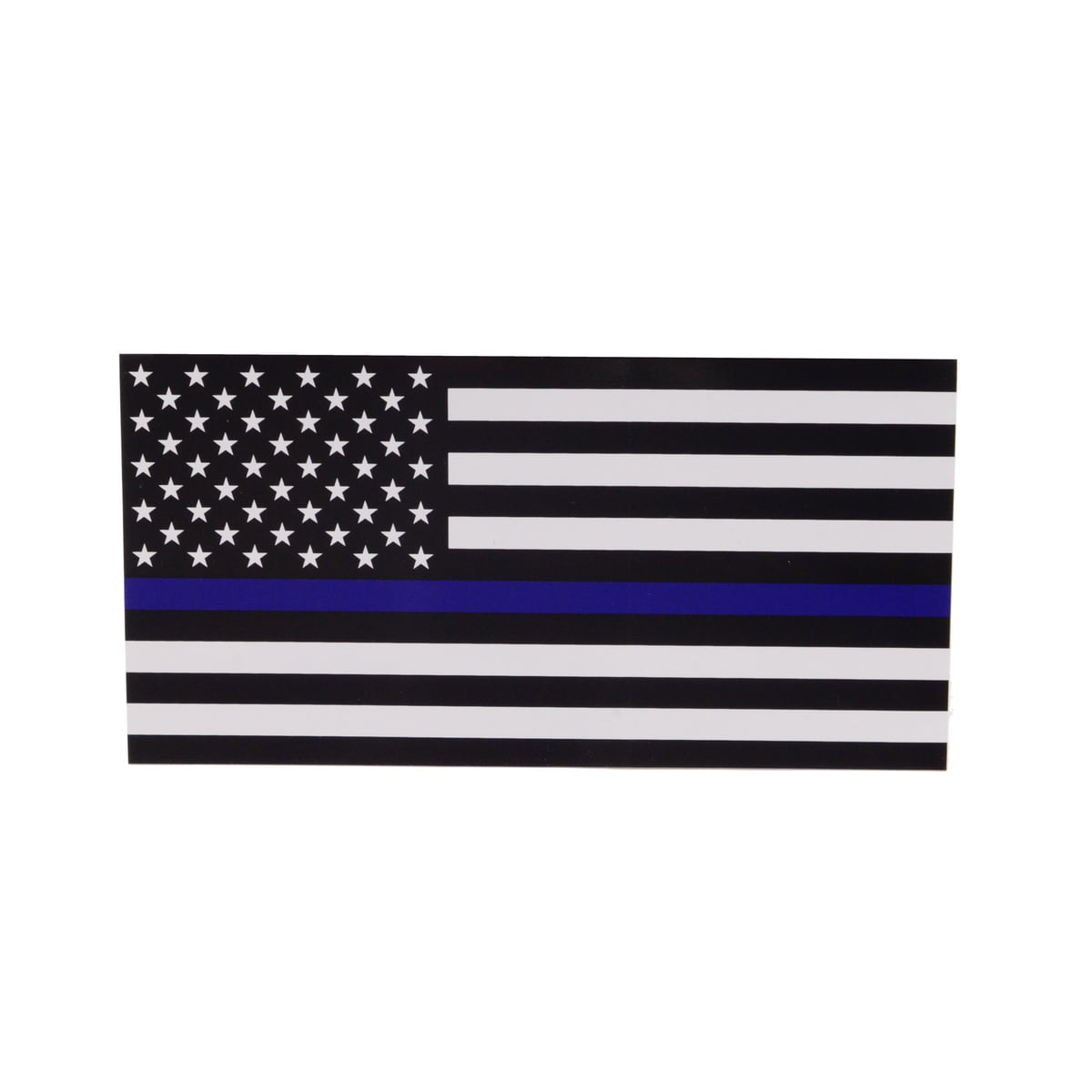 12" THIN BLUE LINE FLAG Window Decal Sticker for Pick Up Truck or SUV Police