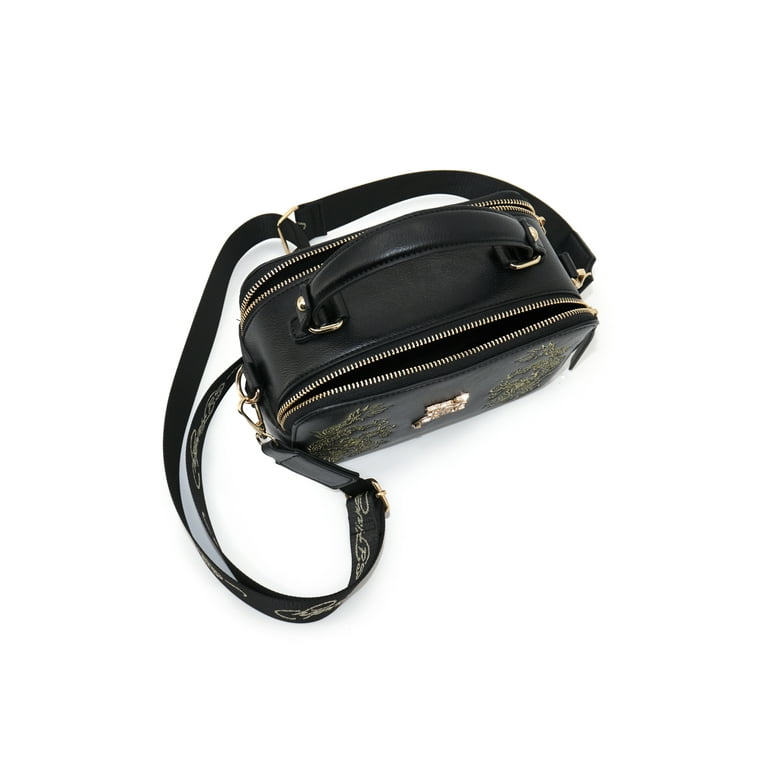 エリカ Ed Hardy Women's Tonia Camera Crossbody Bag, Black - Walmart.com