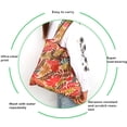 thumbnail image 3 of Guardurnaity Bolso de compras plegable portátil para hombre y mujer, bolsa de comestibles para senderismo, libro de viaje, verduras, frutas, Type2 NO2, 3 of 6