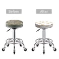 thumbnail image 3 of Smile Cute French Bulldog Round Bar Stool Seat Covers, Elastic Round Chair Cover Stool Seat Slipcover Bar Stool Cushions Round Pad for 12-14 inch, 3 of 5