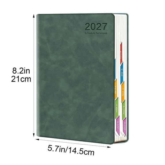 2027 Daily Planner/Calendar, 2027 Planner Weekly and Monthly, Jan 2027 - Dec 2027 Planner One Page per Day with Hourly Schedule, 12 Monthly Tabs, 5.7'' X 8.4''