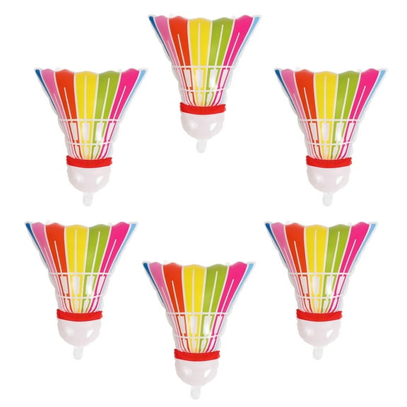 6 Pcs Badminton Balloon Baseball Balloons Round Candy Glitter