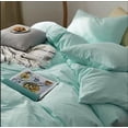 thumbnail image 2 of Pavish Export Cotton Duvet Cover In Sky Blue Natural Stonewashed Bedding Duvet Cover Set Soft Comforter Duvet Cover With 2 Pillow Case Queen, 2 of 5