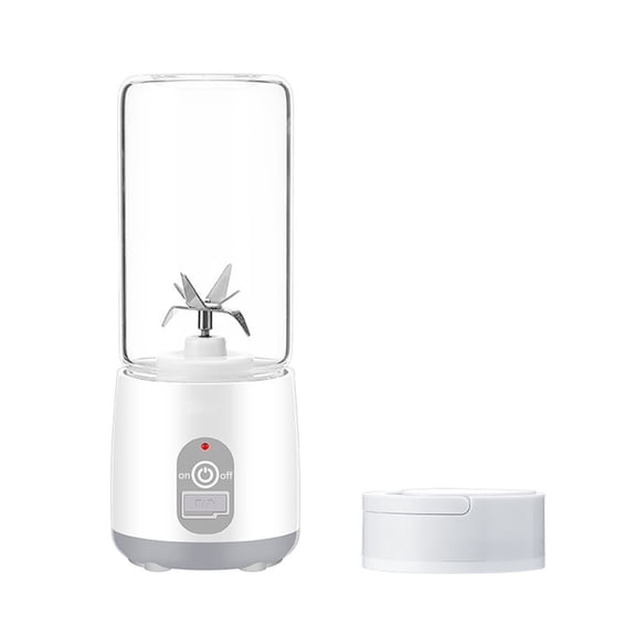 Btomtd Outdoor Portable Juicer, 14oz Rechargeable Juicing Cup for Travel, Household Mini Juicer Machine for Fresh Juice, White