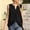 *Black, variant on ClodeEU Women's Linen Blend Short Sleeve Crew Neck T-Shirt,Casual Loose Fit Blouse for Summer Hot Pink,Women's Plus L