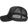 thumbnail image 3 of Trans Rights are Human Rights LGBT Mesh Trucker Hat Women Baseball Cap Men Golf Dad Hat Sun Hat Cowboy Hat Black, 3 of 7