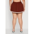 thumbnail image 5 of Womens Plus Size High Waisted Varsity Stripe Pleated Skort, 5 of 5