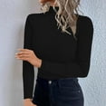 thumbnail image 3 of FAIWAD Sweaters for Women Trendy Long Sleeve Turtleneck Slim Fitted Stretchy Pullover Casual Lightweight Basic Knitwear, 3 of 9