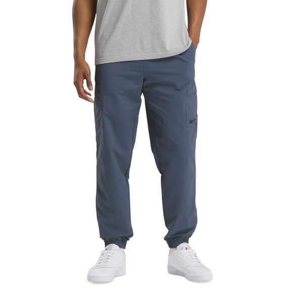 Reebok Mens Regular fit Cargo Pants Small Blue Grey Solid