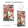 thumbnail image 3 of Fotbe Butterflies And Flowers Painting Print Duplex Receptacle Wall Plate, 1-Gang 5.0" x3.0" Wall Outlet Covers, Dual Outlet Faceplates Covers, Color-matched Screws Included-Style T, 3 of 6