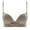 Coffee, variant on Yyeselk Womens Push Up Demi Bras No Underwire Bras Front Closure Seamless Bra Soft Support Bra Everyday Bras Beige 36/80AB