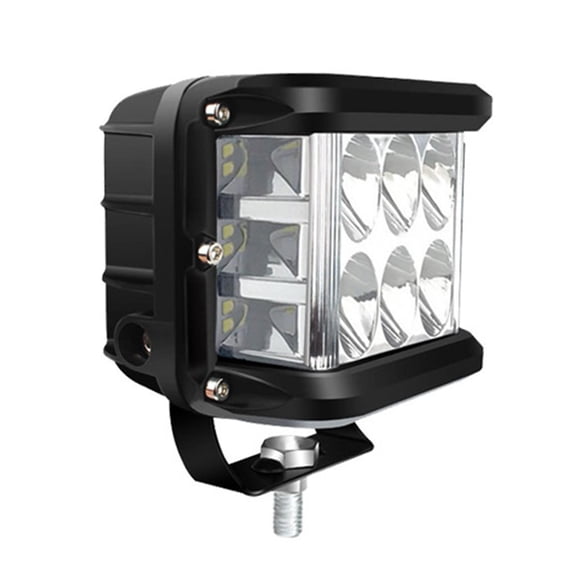 Accesorios genéricos para luces de trabajo LED, reemplazo de luces de tres lados, piezas prácticas para automóviles Blanco Azul