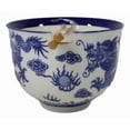 thumbnail image 3 of Blue White Oriental Dragon King Ceramic Donburi Ramen Bowl With Chopsticks Set, 3 of 9