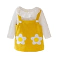 thumbnail image 1 of Tranfacy Robe Chaude pour Filles, Robe Décontractée à Manches Longues, Robe à Manches Longues à Col Rond pour Filles, Robe Décontractée Ample en Étoiles et en Maille Céleste 1-7 Ans, 1 of 4