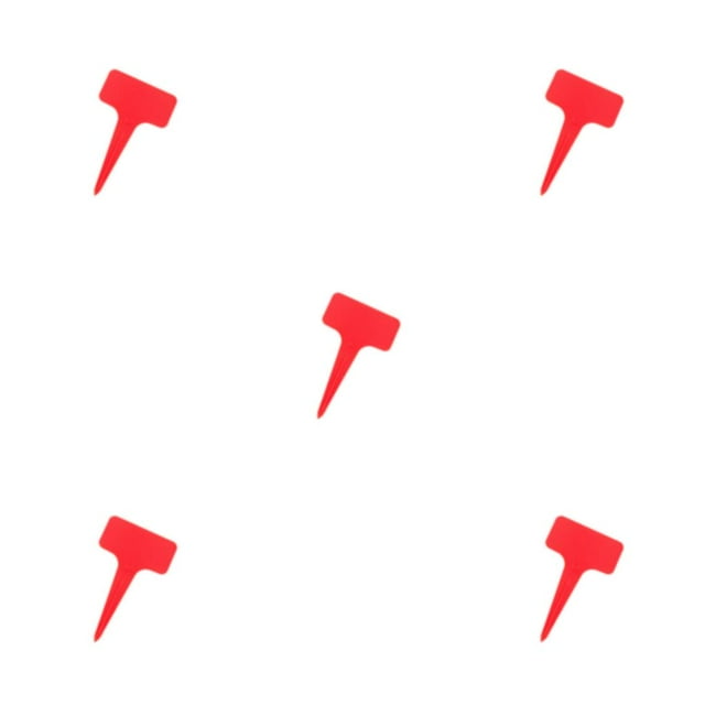 kurtrusly 50 Pieces Garden Labels Outdoor Indoor Backyard Classification Markers Fruit Trees Seedlings Plant Flowers Sign Tags Red 5Set