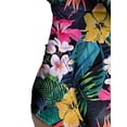 thumbnail image 1 of KOMOO Women Printed Short Jumpsuit Stretch Leotard Bodysuit Long Sleeve VNeck Bodycon Romper Pajamas Sleepwear, 1 of 6