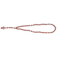 thumbnail image 4 of Collar de rosario Rosario católico Grabado con láser Estatua de Jesús portátil Piedra de ágata roja para uso diario para mujer para regalos religiosos ANGGREK Otros, 4 of 8