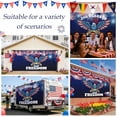 thumbnail image 3 of American Flag 250 Year Anniversary Garage Door Cover Banner 7 x 16 FT, Blue Red Eagle Garage Door Curtains Backdrop with Grommets for Indoor Outdoor Wall Party Porch Yard Decorations Background, 3 of 8