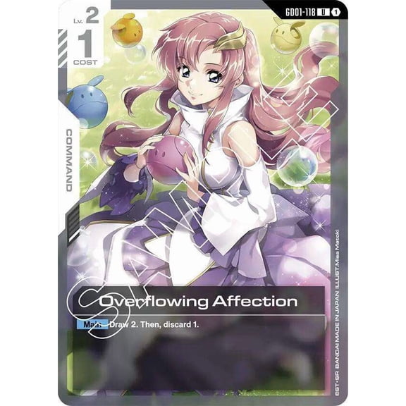 Gundam Newtype Rising Uncommon Overflowing Affection GD01-118