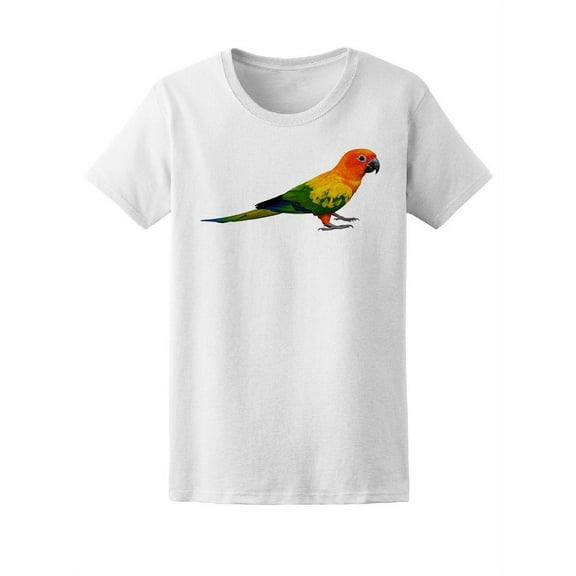Beautiful Yellow Parrot Bird T-Shirt Women -Image by Shutterstock, Female Small