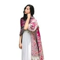 thumbnail image 2 of Ladies Ethnic Pashmina Winter Bohemian Travel Scarves Women Scarf Cashew Jacquard Scarf Long Soft Shawls DARK GREEN, 2 of 7