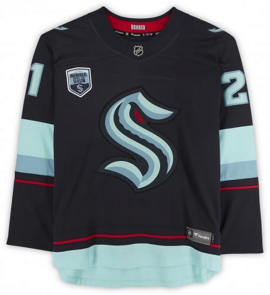 Framed Alex Wennberg Seattle Kraken Autographed Navy Fanatics Breakaway Jersey with Inaugural Season Jersey Patch Fanatics Authentic Certified Walmart