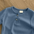thumbnail image 3 of Krdevn Baby Boys Girls Ribbed Short Sleeve T Shirt Breathable Soft Comfortable Casual Top for Toddlers Summer Outfit,6-9 Months, 3 of 3